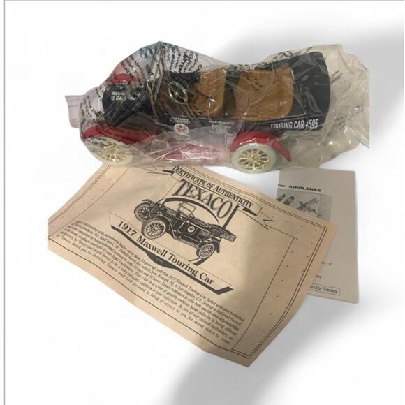 Ertl Texaco 1917 Maxwell Touring Car #14 in Series Locking Bank 1997 in box COA - Picture 3 of 7